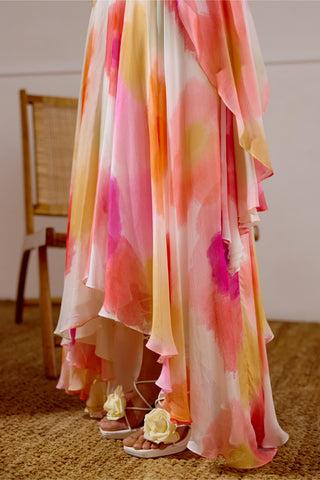 Layered Dress – Multicolor Resort-Day Asymmetrical – Lavanya Ahuja