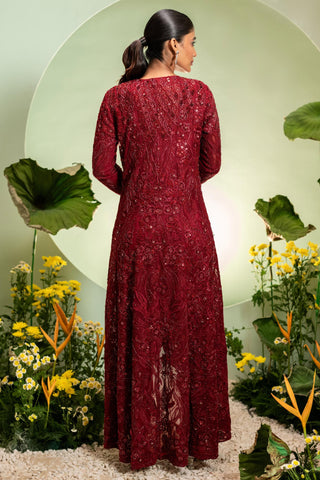 Long Jacket Set for Indian Wedding – Red Eden by Pallavi Poddar