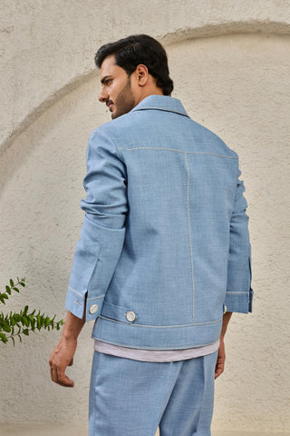 Shacket Set for Contemporary Wear - Ice Paint Splash by Sarab Khanijou