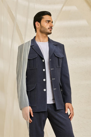 Coat Set for Contemporary Wear - Midnight Hunter by Sarab Khanijou