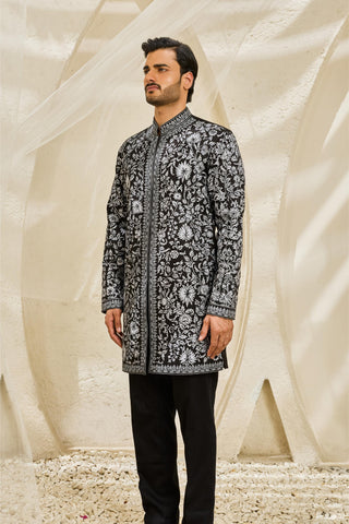 Kurta Set for Indian Wedding - Shadowline Kurta by Sarab Khanijou