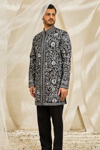 Kurta Set for Indian Wedding - Shadowline Kurta by Sarab Khanijou