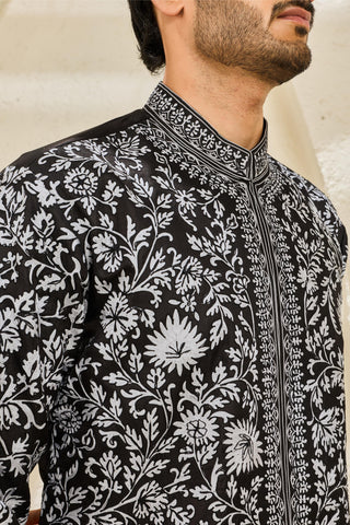 Kurta Set for Indian Wedding - Shadowline Kurta by Sarab Khanijou