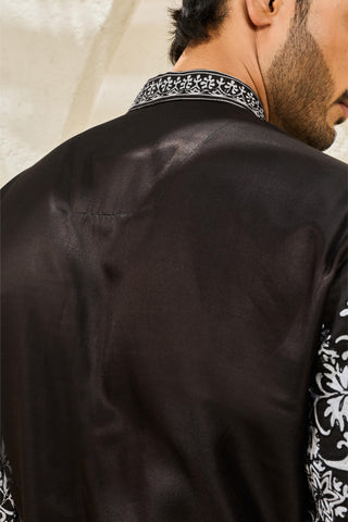 Kurta Set for Indian Wedding - Shadowline Kurta by Sarab Khanijou