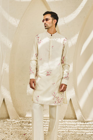 Pink rangrez gulabi bagh waistcoat set