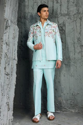 Jacket Set for Contemporary Wear - Sky Serenade by Sarab Khanijou
