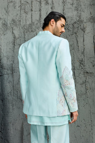 Blue rangrez horizon jacket set