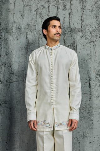 Jacket Set for Contemporary Wear - Pearl Palm by Sarab Khanijou