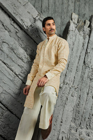 Kurta Set for Indian Wedding - Ivory Muse Kurta by Sarab Khanijou