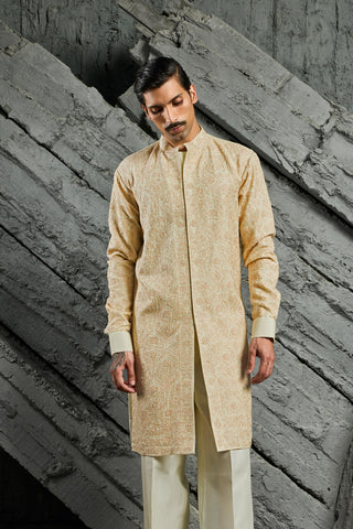 Kurta Set for Indian Wedding - Ivory Muse Kurta by Sarab Khanijou