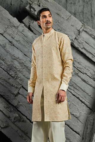 Kurta Set for Indian Wedding - Ivory Muse Kurta by Sarab Khanijou