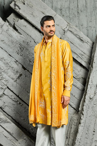 Kurta Set for Indian Wedding - Marigold Dream by Sarab Khanijou