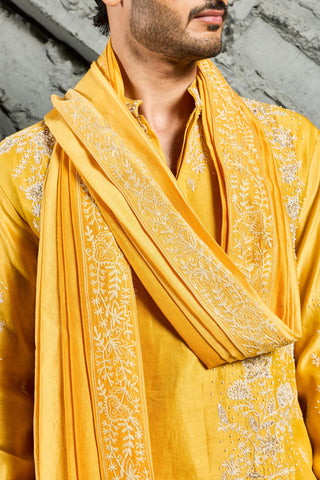 Kurta Set for Indian Wedding - Marigold Dream by Sarab Khanijou