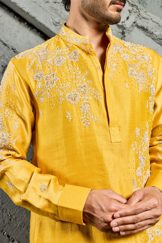 Kurta Set for Indian Wedding - Marigold Dream by Sarab Khanijou