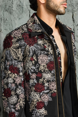 Jacket Set for Contemporary Wear - Night Bloom Jacket by Sarab Khanijou