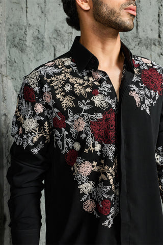 Jacket Set for Contemporary Wear - Night Bloom Jacket by Sarab Khanijou