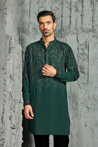 Kurta Set for Indian Wedding - Mehfil Kurta by Sarab Khanijou