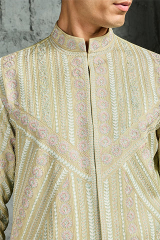 Green rangrez mint edit kurta set