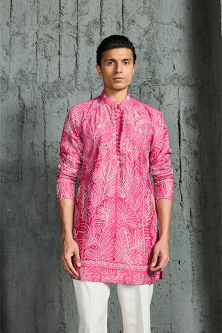 Kurta Set for Indian Wedding - Peony Glow Kurta by Sarab Khanijou