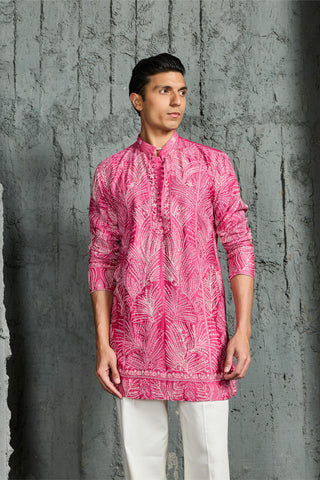 Kurta Set for Indian Wedding - Peony Glow Kurta by Sarab Khanijou