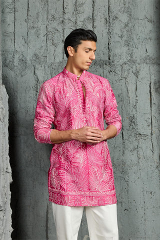 Kurta Set for Indian Wedding - Peony Glow Kurta by Sarab Khanijou