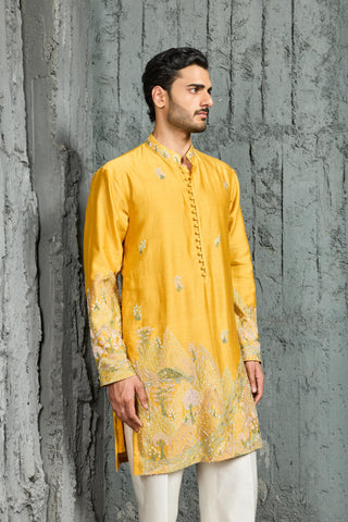 Kurta Set for Indian Wedding - Yellow Ridge Kurta by Sarab Khanijou
