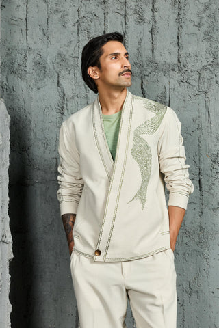Shacket Set for Contemporary Wear - Abstract Spiral by Sarab Khanijou