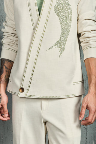 Shacket Set for Contemporary Wear - Abstract Spiral by Sarab Khanijou