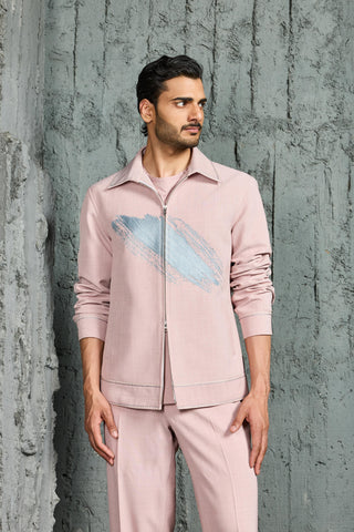 Shacket Set for Contemporary Wear - Pink Bubblegum Shacket by Sarab Khanijou