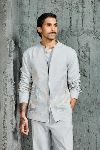 Shacket Set for Contemporary Wear - Blue Powder Ridge by Sarab Khanijou