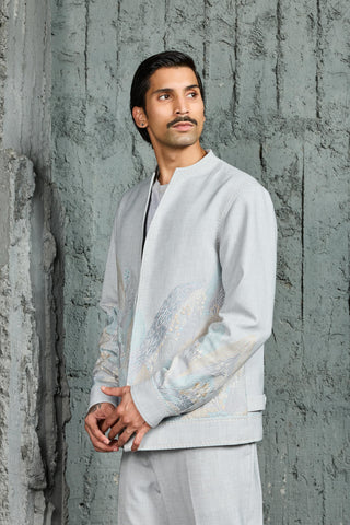 Shacket Set for Contemporary Wear - Blue Powder Ridge by Sarab Khanijou