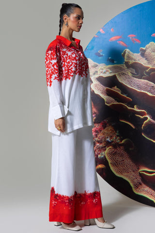 White coral me baby wow co-ord set