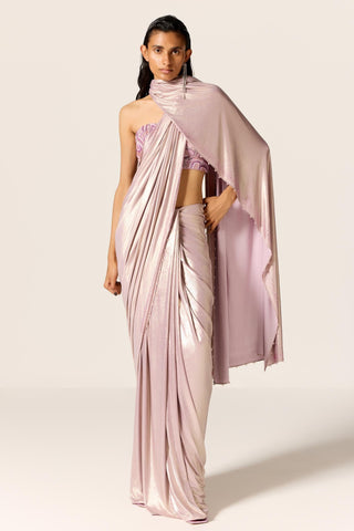 Purple izar eminence saree