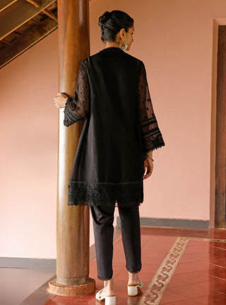 Black malgudi days uma kurta set