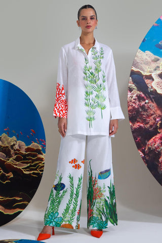 White too deep to care wow co-ord set