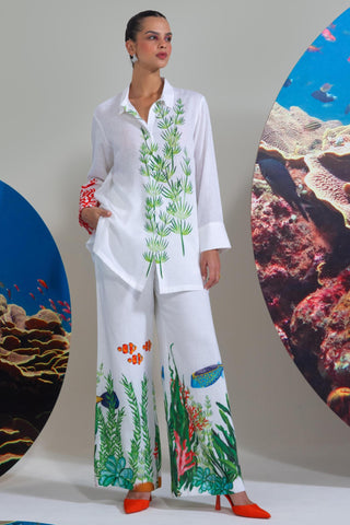 White too deep to care wow co-ord set