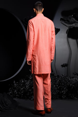 Peach sparrow kurta set