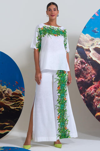 White floaty but feisty wow co-ord set