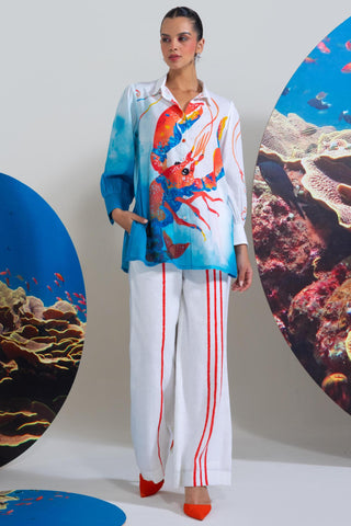 White beach side blush wow co-ord set