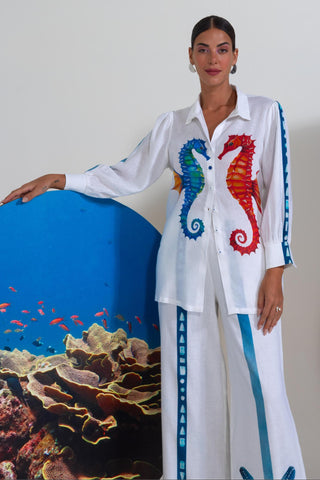 White current crush wow co-ord set