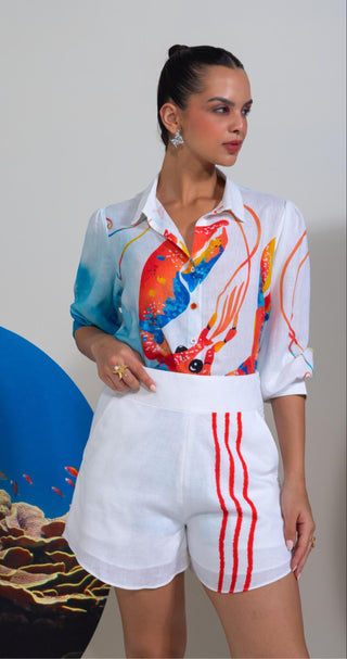 White deep end darling wow co-ord set