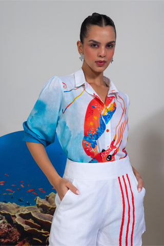 White deep end darling wow co-ord set