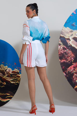 White deep end darling wow co-ord set