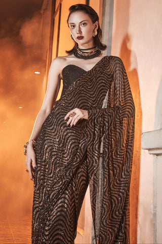 Corset saree set for Contemporary Wear – Marquise Saree Set by ITRH