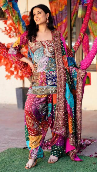 Kurta Set Heritage Wear - Multicolor Zubeida Kurta Set by Banjara Trail