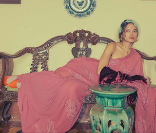 Pink vintage saree - Indian Wedding - Vintage Rose Set by The Little Black Bow