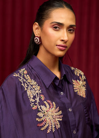 Purple symphony jazz-e-jashn co-ord set