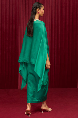 Green lilt jazz-e-jashn cape set