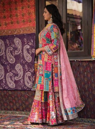 Kurta Set Heritage Wear - Multicolor Miraaya Heirloom Kurta Set by Banjara Trail