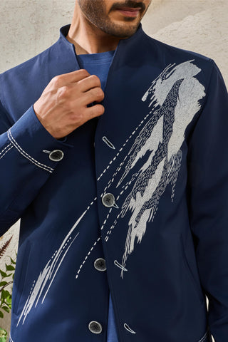Shacket Set for Contemporary Wear - Blue Powder Ridge by Sarab Khanijou